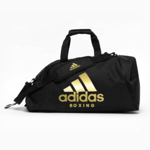 BOLSA DE BOXEO 2 EN 1 NYLON BLACK/GOLD M