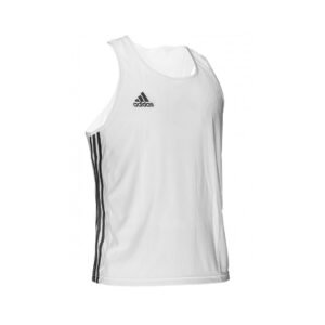 CAMISETA S/MANGA BOXEO C/LINEA WHITE/BLACK