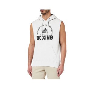 SUDADERA C/CAPUCHA S/MANGA COMMUNITY 21 WHITE/BLACK