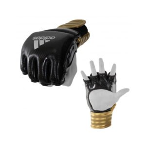 GUANTES MMA HYBRID FIGHT BLACK/GOLD/SILVER