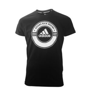 T-SHIRT COMBAT KIK BOXING BLACK/WHITE