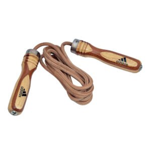 SOGA DE SALTAR CUERO CON MANGO DE MADERA 9FT/275CM