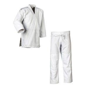 UNIFORME JUDO CONTEST WHITE/SILVER POLYBAG