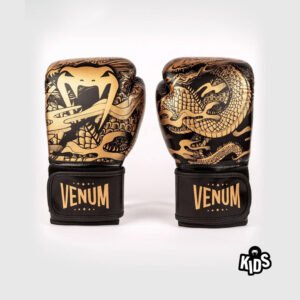 GUANTES BOXEO DRAGONS FLIGHT NIÑO BLACK/BRONZE 4 OZ