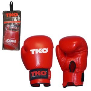 GUANTES BOXEO CUERO DLX RED 14OZ