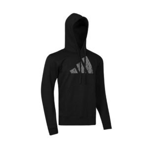 SUDADERA C CAPUCHA GRAFICA PERFO SCRIPT