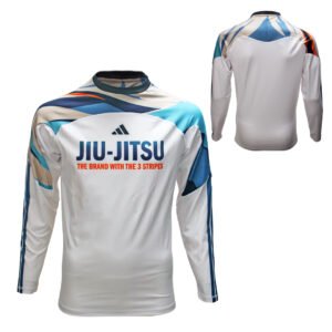 CAMISETA MANGA LARGA RASHGUARD WHITE BLUE ORANGE
