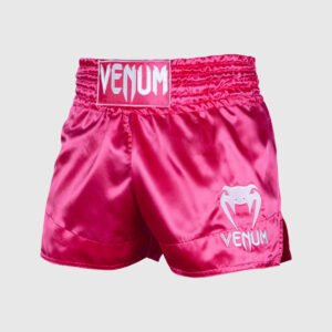 SHORT MUAY THAI CLASSIC PINK WHITE XS