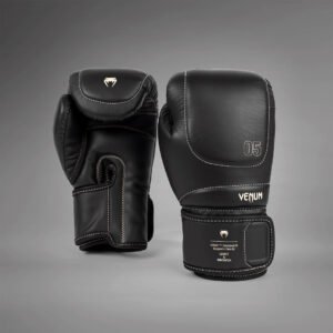 GUANTES BOXEO VENUM IMPACT EVO BLACK BEIGE 14oz