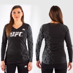 T SHIRT M LARGA MUJER AUTHENTIC FIGHT UFC FIGHT WEEK BLACK