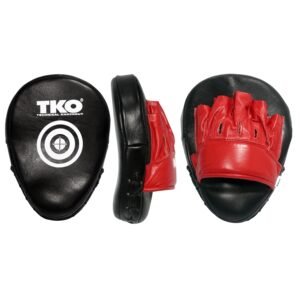 GUANTELETA PARA SPARRING DE BOXEO CUERO BLACK RED