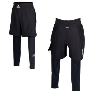 SHORTS TECH C LYCRA BLACK WHITE X LARGE